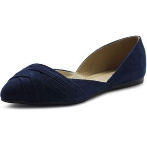 Elegant Navy Blue Women's Flats